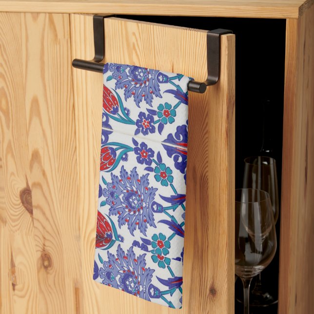 Elegant Tulip och Ro Blommigt Flowers Photography Kökshandduk (Thirds Fold)