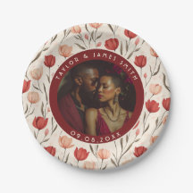 Elegant Tulip Tallrikar för Bröllop gäst