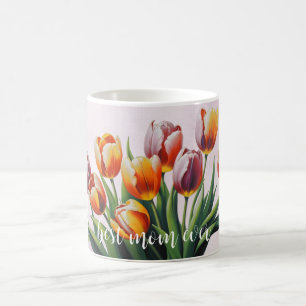 Elegant Tulips Lycklig Mor dag Kaffemugg