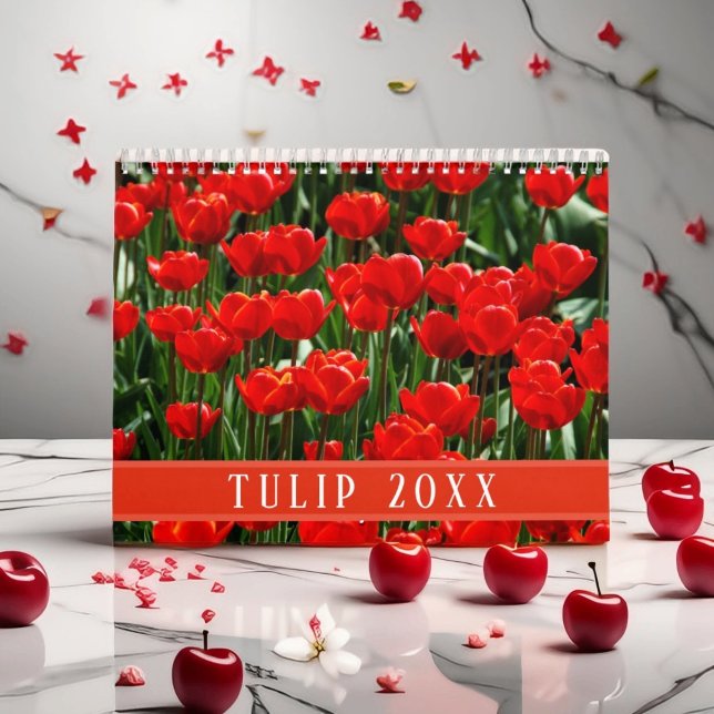 Elegant Tulpan och Ros Blommor Fotografi Kalender (Skapare uppladdad)