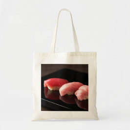 Elegant Tuna Sushi Trio Tote Bag Tygkasse