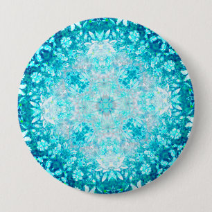 Elegant Turcos Blue Aqua Stone Mönster Knapp