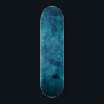 Elegant Turcos Mandala Watercolor Mönster Mini Skateboard Bräda 18,5 Cm<br><div class="desc">Elegant Andlig Turquise Aqua Blue Mandala Blommigt Watercolor Mönster.</div>