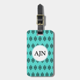 Elegant Turcos Monogram Luggage Tag Bagagebricka