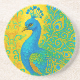 Elegant Turcos Peacock Decorative Underlägg