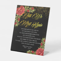 Elegant Turkiska Röd ros Funeral Dikt