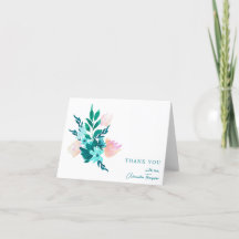 Elegant turkos akvarell blomstergudstjänst för bru
