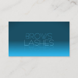 Elegant turkos gradient spegel font klassisk moder visitkort