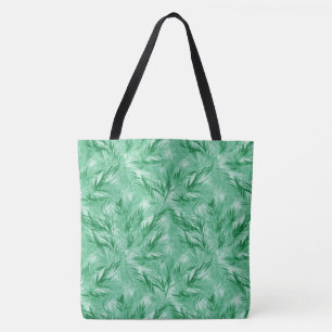 Elegant Turkos Palm Stor Axelväska Tygkasse