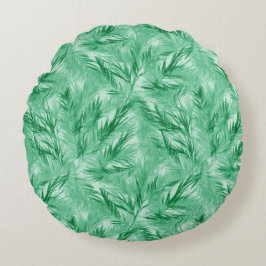 Elegant Turquis Handflatan Löv Round Pillow Rund Kudde