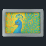 Elegant Turquise Peacock Bird Decorative<br><div class="desc">Den här eleganten är ett påhitt med turkos i färg och blått i gult med mönstrad bakgrund. Bild genererad med AI.</div>