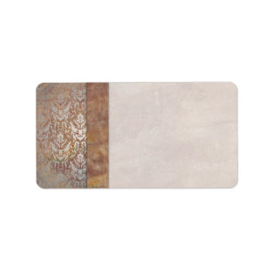 Elegant Tuscan damastast italiensk contemporary Adressetikett