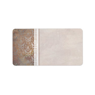 Elegant Tuscan damastast italiensk contemporary Adressetikett