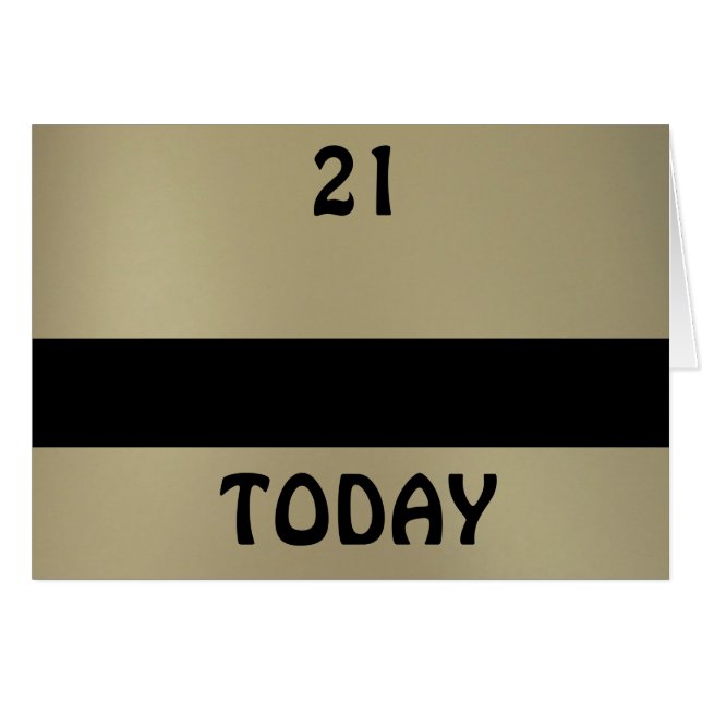 Elegant två ton hälsningskort (Framsidan Horizontal)