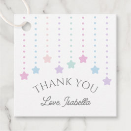 Elegant Twinkle Little Stars Baby Shower Tack Gåvor Etiketter