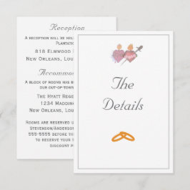 Elegant Two Hearts Catholic Wedding  Tilläggskort