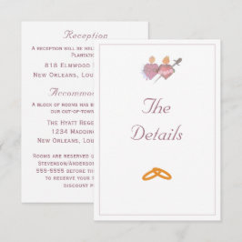 Elegant Two Hearts Catholic Wedding  Tilläggskort