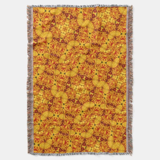 Elegant Two-Tone Red Guld Monsella Tulip Filt (Framsidan Vertikal)