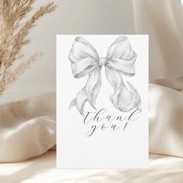 Elegant, tying the knot bridal shower white bow. tack kort