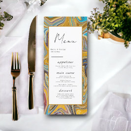 Elegant Typografi Abstrakt Enkel bild Bröllop Meny