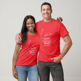 Elegant typografi Alla hjärtans dag par T Shirt