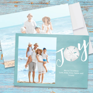 Elegant Typografi Anpassningsbar Joy Turcos Beach Julkort