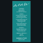 Elegant - typografi av enkel Contemporary Meny<br><div class="desc">Den här svitens distinktion beror på contemporaryns handskriftsteckensnitt som används för accentfraser. I det här biet används elegantens typsnitt för att skapa en grafik som bara läser "meny" överst. Använda mallen fält om du vill lägga till dina personuppgifter. Bakgrunden kan ändras till valfri färg. 158</div>