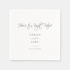 Elegant Typografi: bästa blöjor Kärlek bröllop Pappersservett