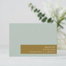 Elegant Typografi Blue Olive Personligt bröllp