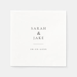 Elegant-typografi: bröllop-KLASSIC med modern chic Pappersservett