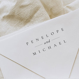 Elegant Typografi Bröllop Stämpel