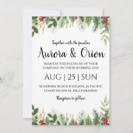 elegant-typografi-christmas-kort bröllop inbjudningar