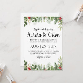 elegant-typografi-christmas-kort bröllop inbjudningar