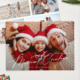 Elegant Typografi - FEM foto-God jul Julkort