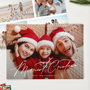 Elegant Typografi - FEM foto-God jul Julkort