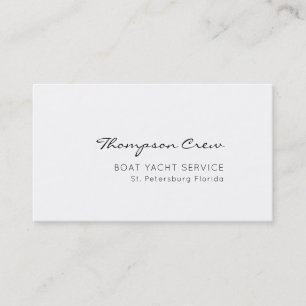 Elegant Typografi. Handskriven segelbesättning Nam Visitkort