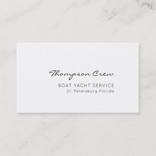 Elegant Typografi. Handskriven segelbesättning Nam Visitkort (Framsida)