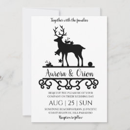 elegant typografi jul bröllopskort inbjudningar