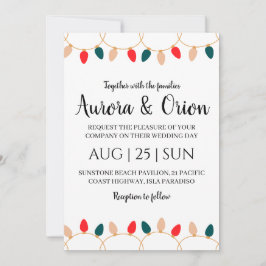 elegant typografi jul bröllopskort inbjudningar