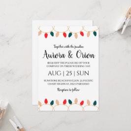 elegant typografi jul bröllopskort inbjudningar