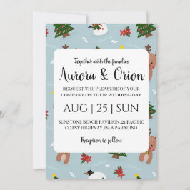 elegant typografi jul bröllopskort inbjudningar