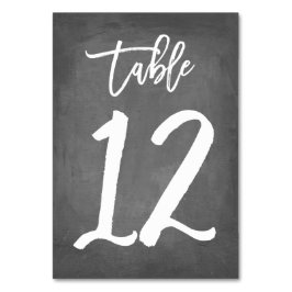 Elegant typografi kritskriftsbord nummer | Bord 12 Bordsnummer