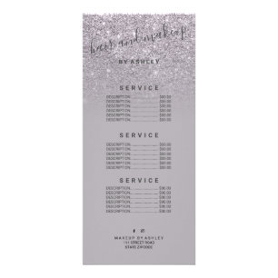 elegant typografi lila glitter lavendel ombré reklamkort