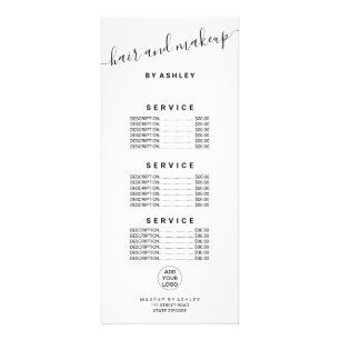 elegant typografi logotyp svartvit hårfink reklamkort