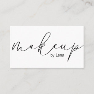 Elegant Typografi Makeup AFFÄRSKORT Visitkort