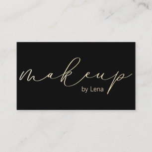Elegant Typografi Makeup AFFÄRSKORT Visitkort