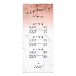 elegant typografi marmor av folie ro guld reklamkort
