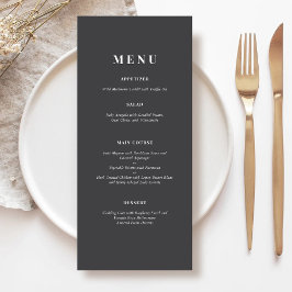 Elegant Typografi Meny