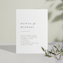 Elegant Typografi Modern Bröllop
