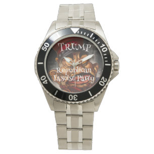 Elegant typografi Modern landskapsfoto Trump Armbandsur